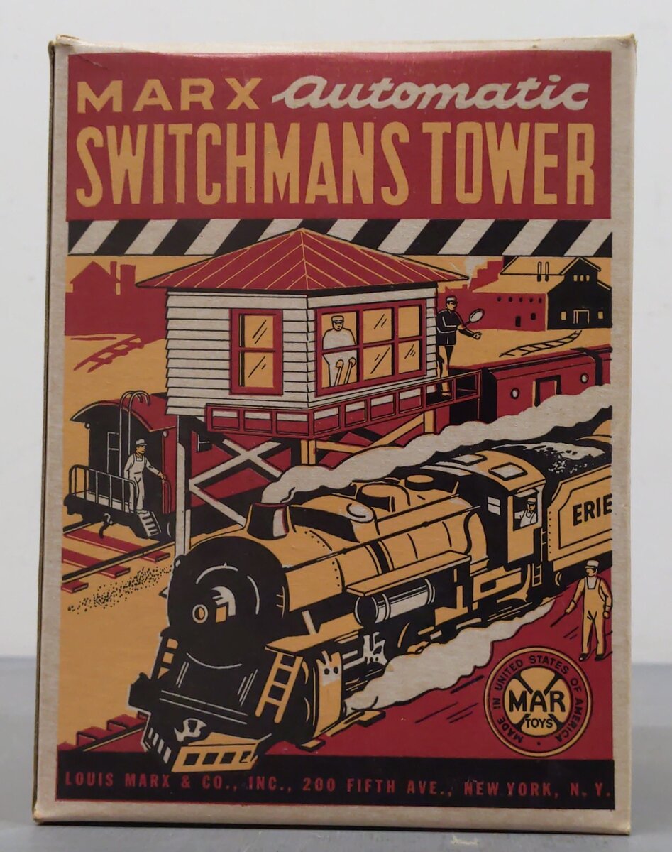 Marx 2940 Vintage O Lighted Switchman‘s Tower VG/Box