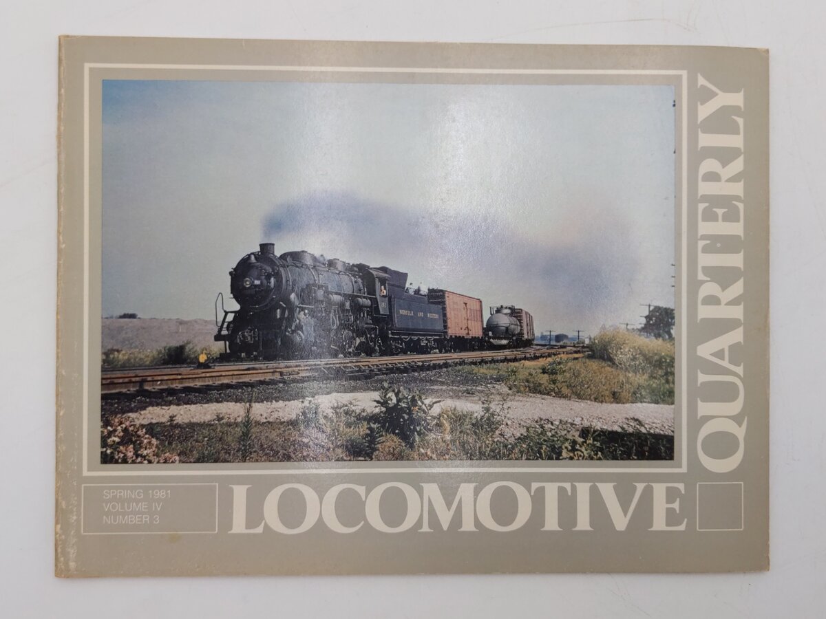 Locomotive Quarterly Spring 1981 Vol.IV No.3 Paperback Book By Jack W. Jarrell VG