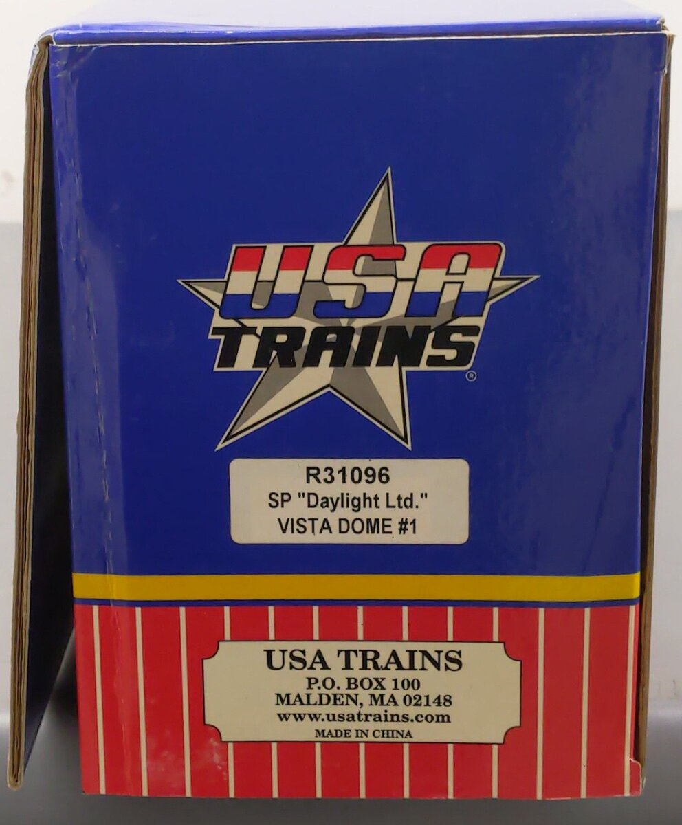 USA Trains R31096 G Southern Pacific Daylight Ltd. Vista Dome Car 1 #3602 VG/Box