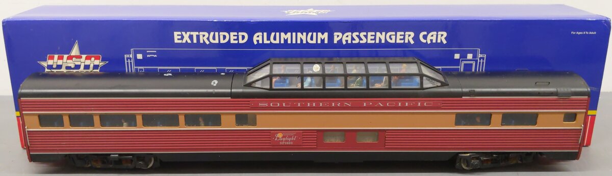 USA Trains R31096 G Southern Pacific Daylight Ltd. Vista Dome Car 1 #3602 VG/Box
