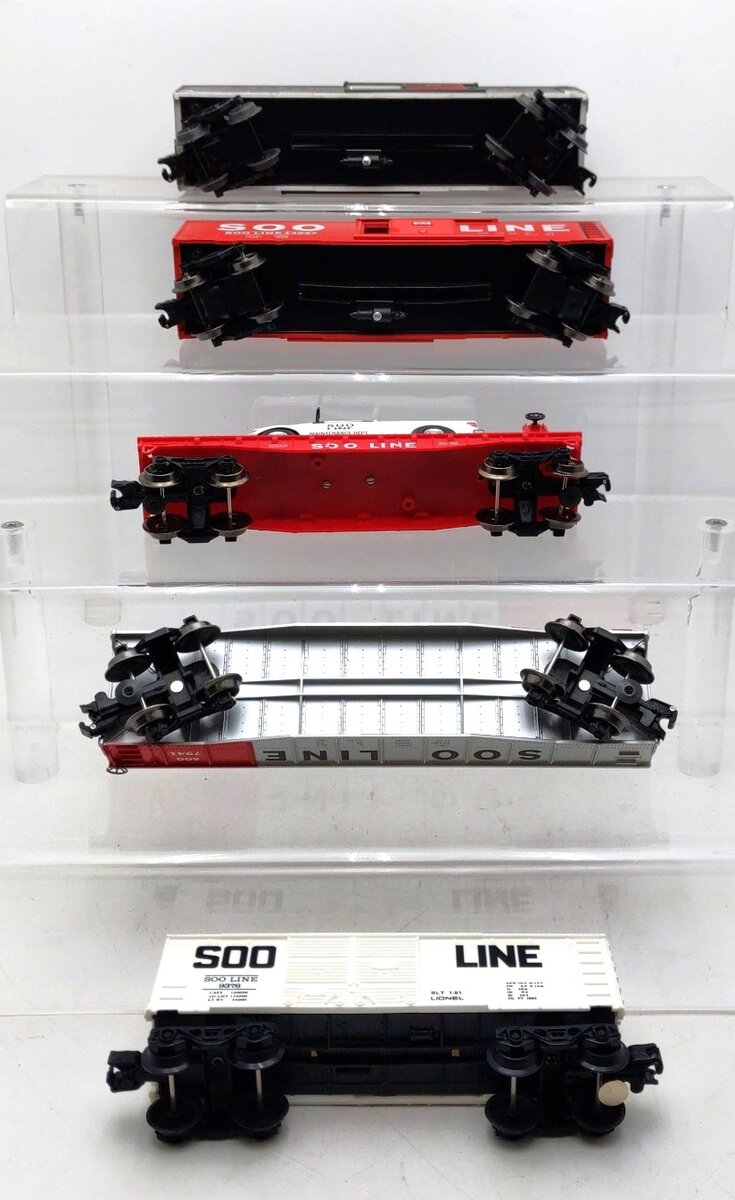 Lionel & Menards O Gauge Assorted SOO Line Freight Cars [5] EX