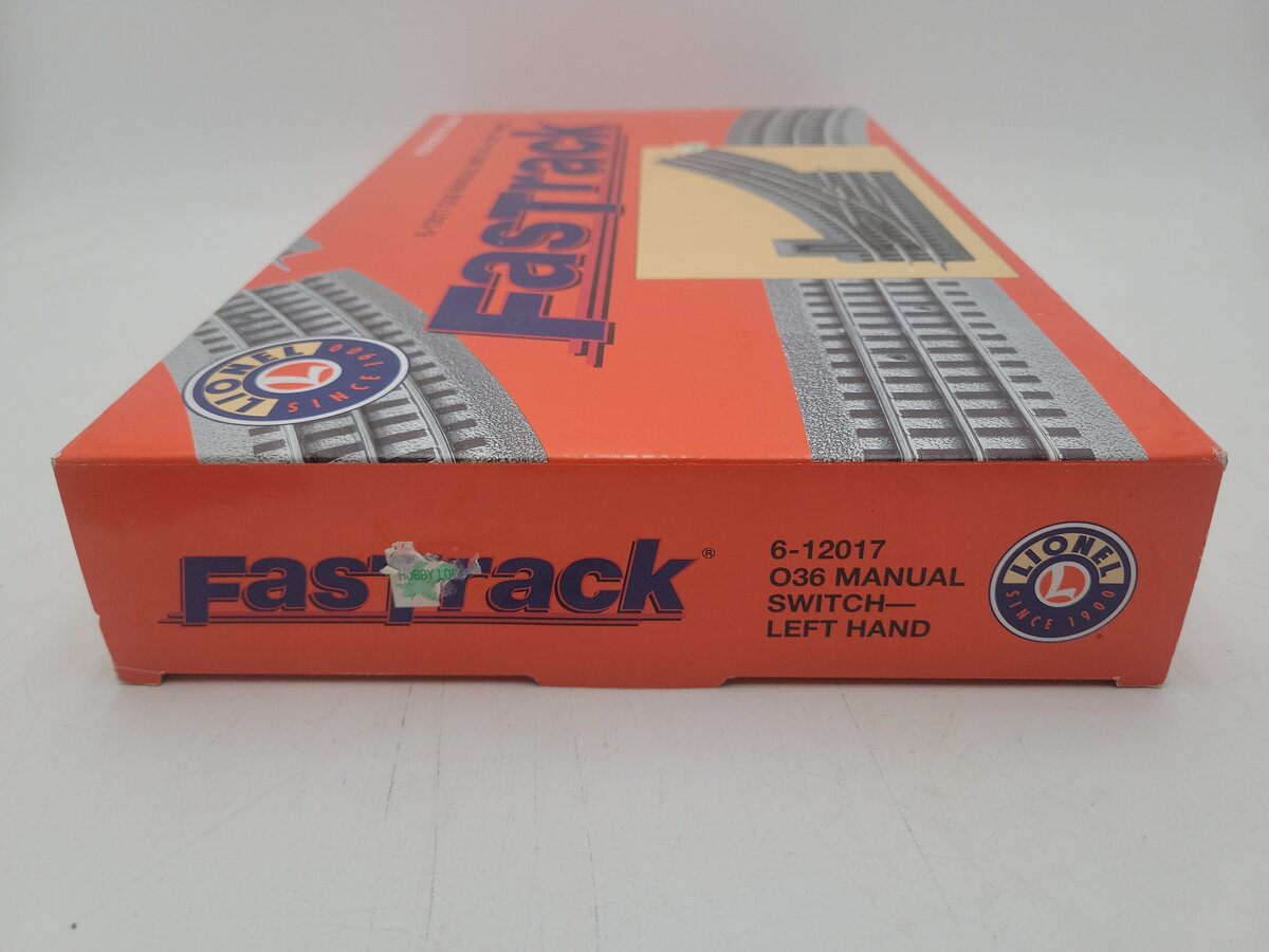 Lionel 6-12017 O36 FasTrack Left Hand Manual Switch Turnout EX/Box