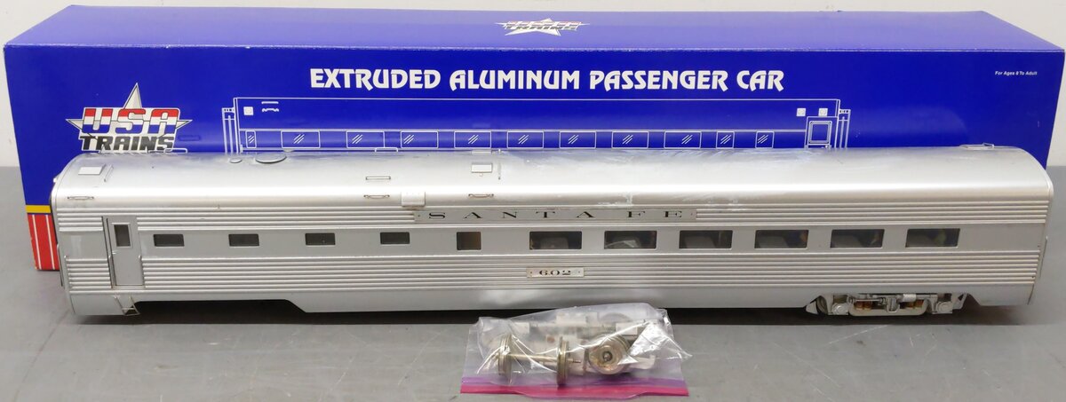 USA Trains RR31003-2 G Santa Fe "Super Chief" Aluminum Diner Car #602/Box