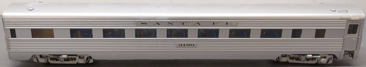 USA Trains R31002-2 G Santa Fe Aluminum Coach Car 4 #3190 VG/Box
