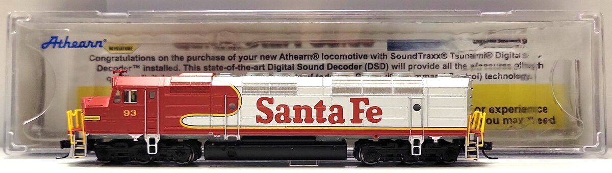 Athearn 22479 N Santa Fe FP45 with DCC & Sound SuperFleet #93 EX/Box
