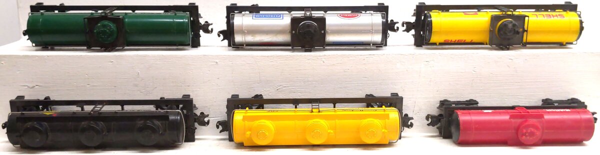 Lionel O Gauge Tank Cars: 6300, 9277, 9152, 9334, 9039, 9138 [6] VG