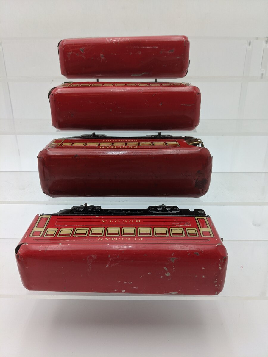 Marx O Gauge Vintage Pre-War Pullman Passenger Cars [4] VG