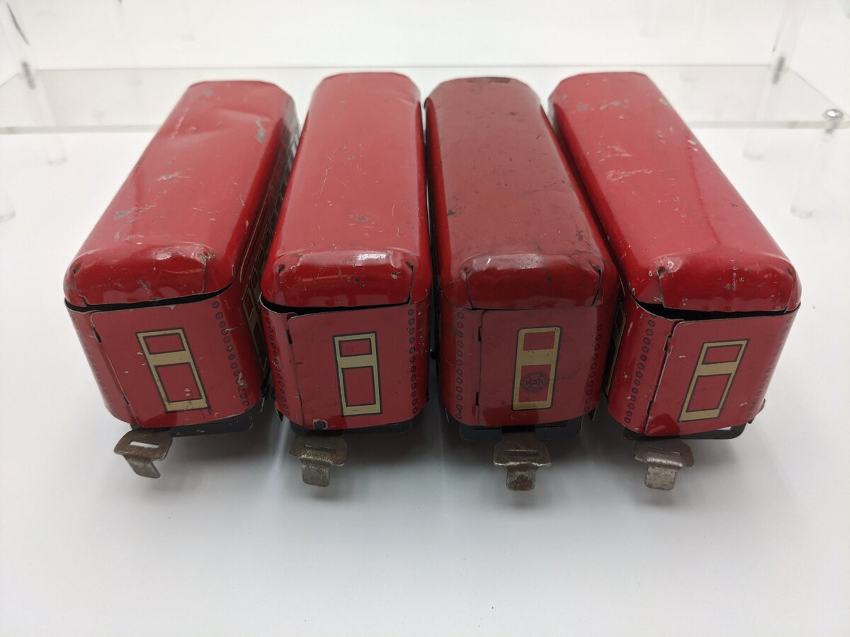 Marx O Gauge Vintage Pre-War Pullman Passenger Cars [4] VG