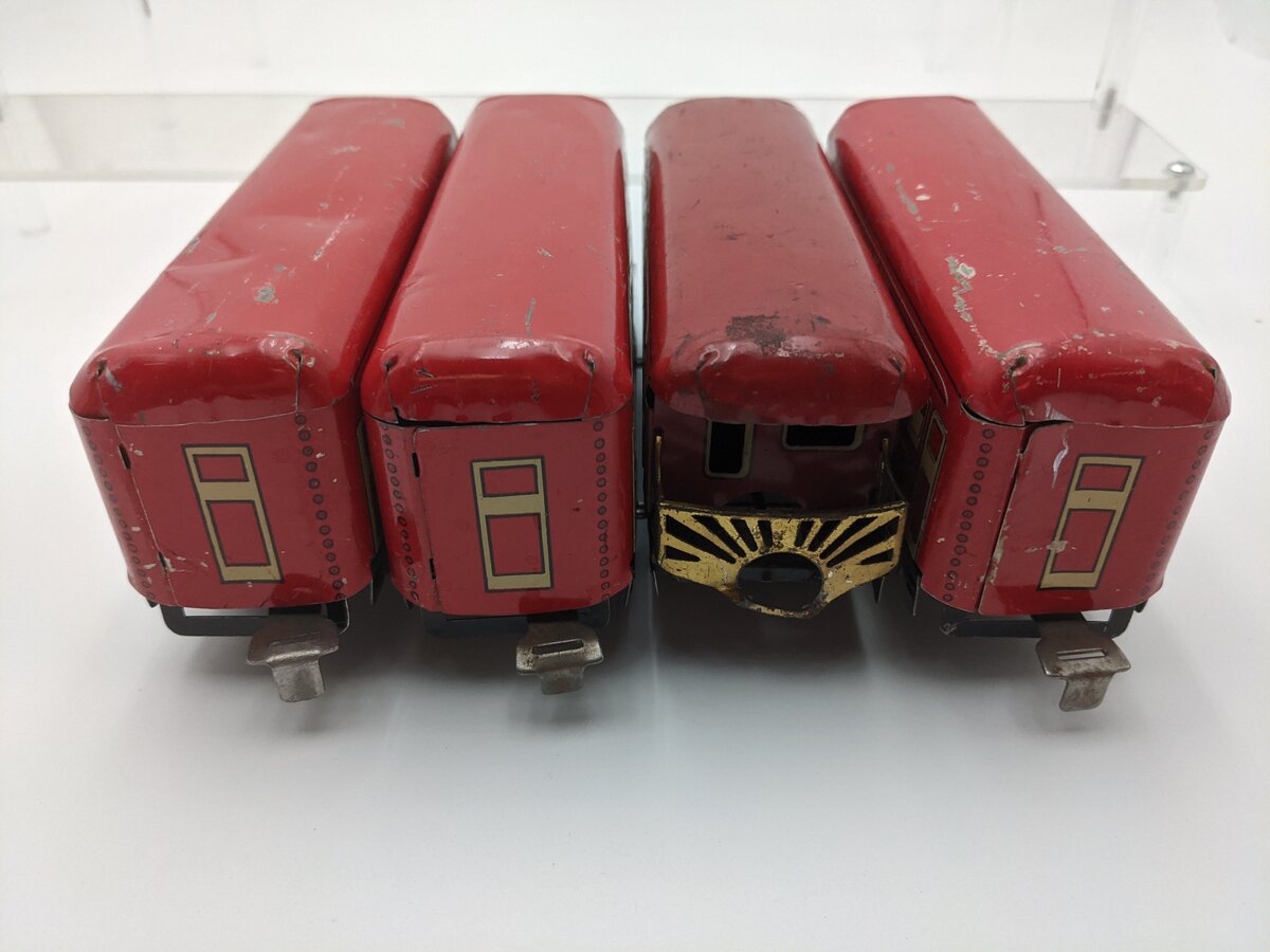 Marx O Gauge Vintage Pre-War Pullman Passenger Cars [4] VG