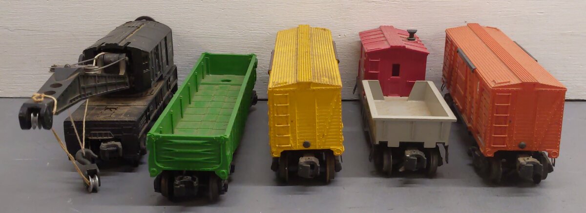 Lionel O Gauge Vintage Freight Cars #3656,6460,9141,6119,6656 [5] VG