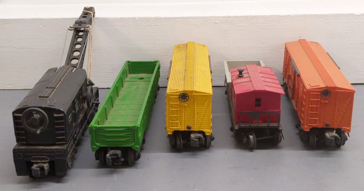 Lionel O Gauge Vintage Freight Cars #3656,6460,9141,6119,6656 [5] VG
