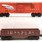 Lionel Assorted O Freight Cars: 9031, 9767, 25056, 6167-85, 9823-2, 9131 [6] VG