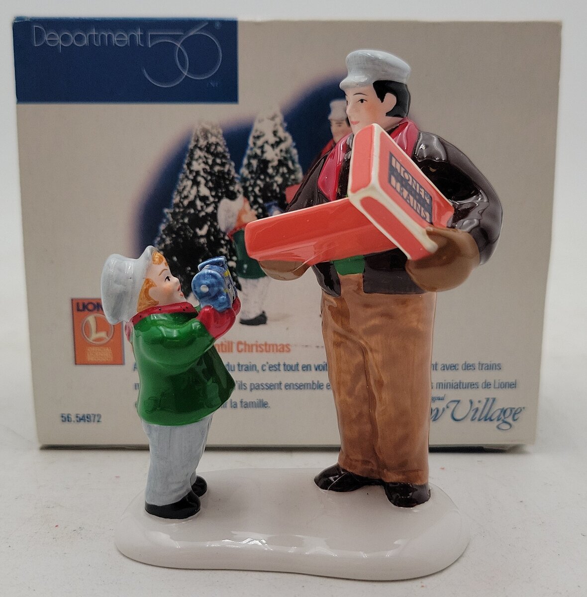 Dept 56  56.54972 Snow Village Lionel Couldn't Wait Until Christmas LN/Box
