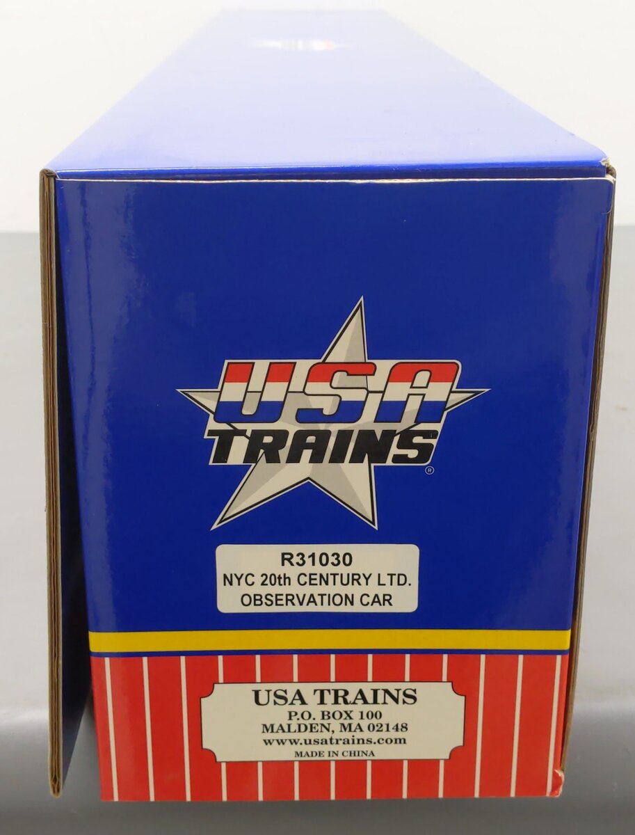 USA Trains R31030 G New York Central Aluminum Passenger Car w/ Metal Wheels VG/Box