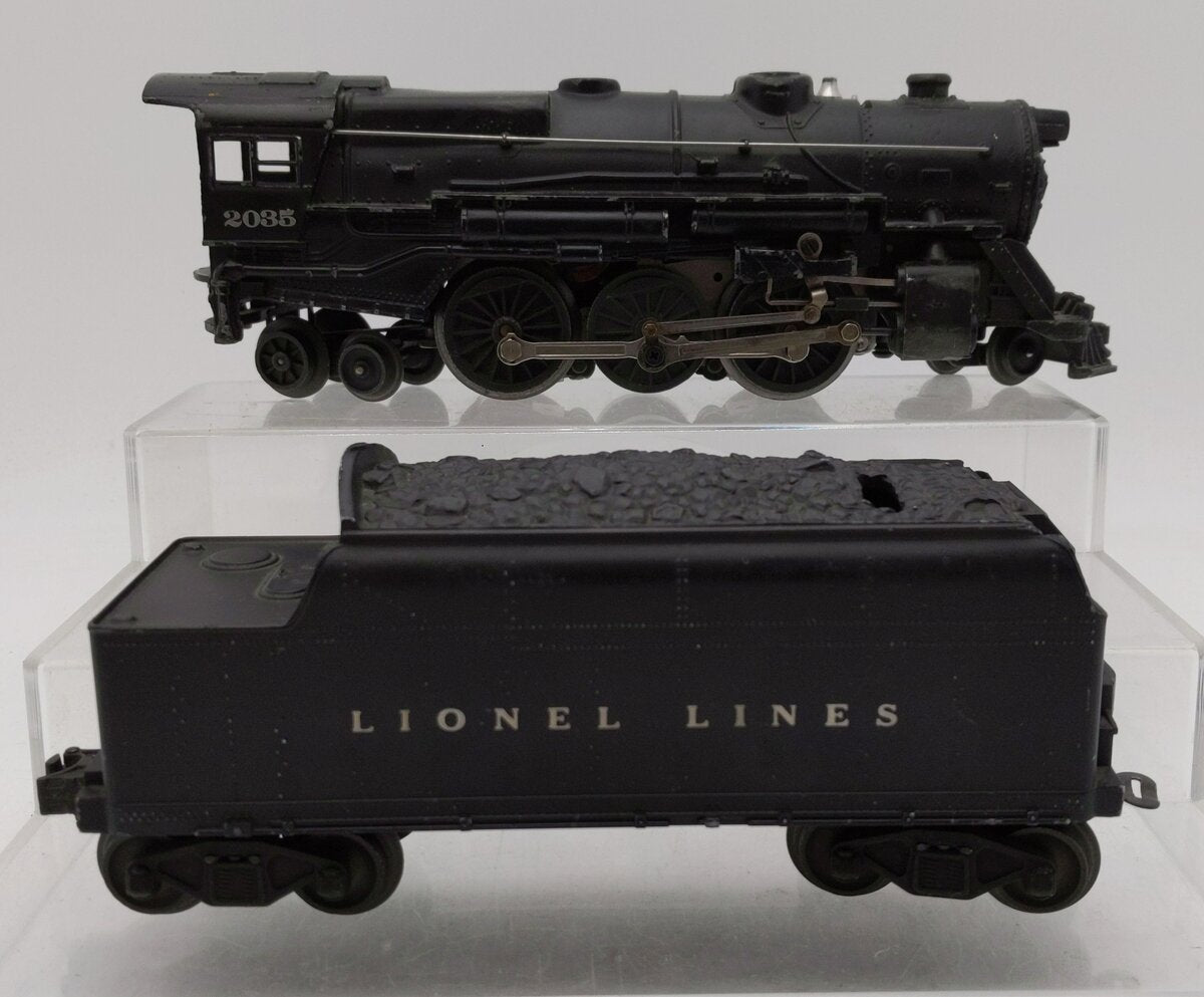 Lionel 2035 Vintage O 2-6-4 Die-Cast Postwar Steam Locomotive with 6466W Tender EX