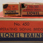 Lionel O Gauge Vintage Accessories; 450, 140, 58 [3] VG/Box