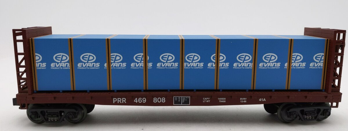 MTH 20-98131 O Pennsylvania Bulkhead Flatcar #469808 with Lumber Load #469808 LN