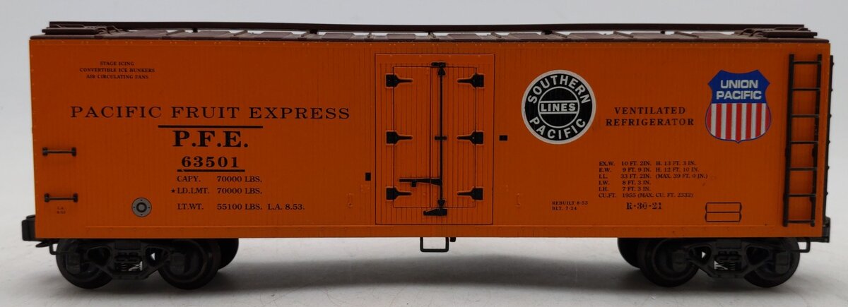 K-Line K762-2112 Pacific Fruit Express Woodside Reefer #63501 VG