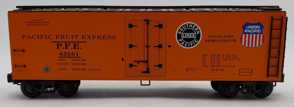 K-Line K762-2112 Pacific Fruit Express Woodside Reefer #63501 VG