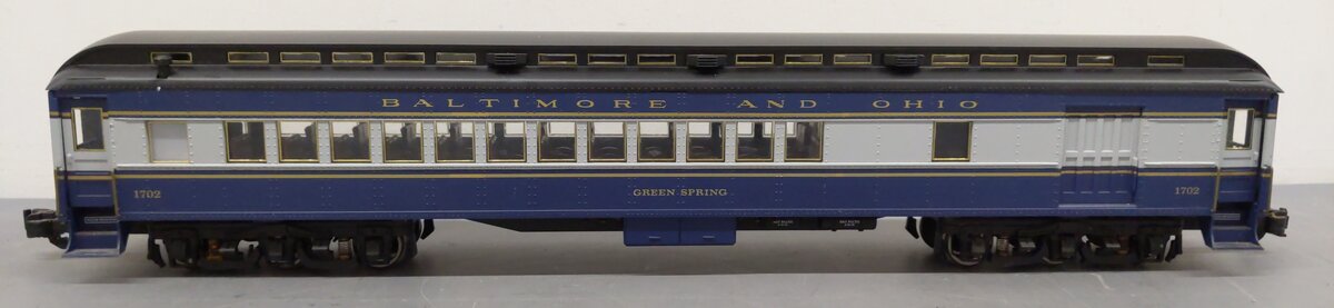 Aristo-Craft 31702 G B&O "Green Spring" Combine Car (Metal Wheels) VG