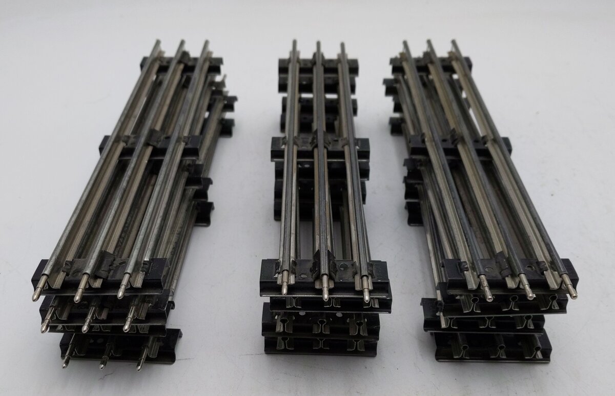 Lionel 6-65500 O Gauge 10" Regular Straight Track (12) VG