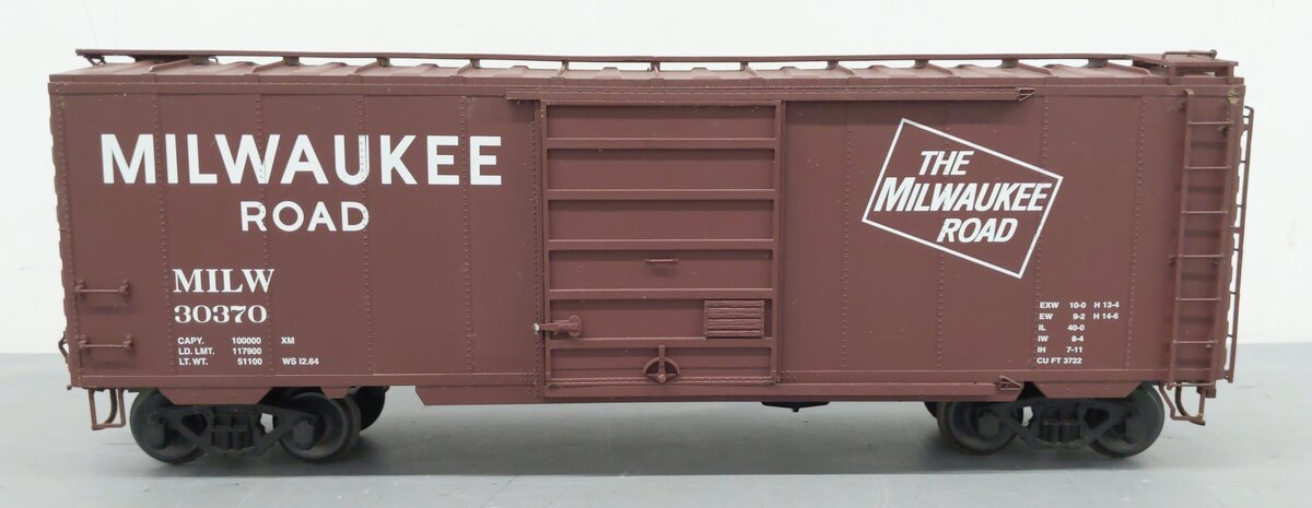 USA Trains R19223B Milwaukee 40' PS-1 Box Car #30370 (Metal Wheels) VG