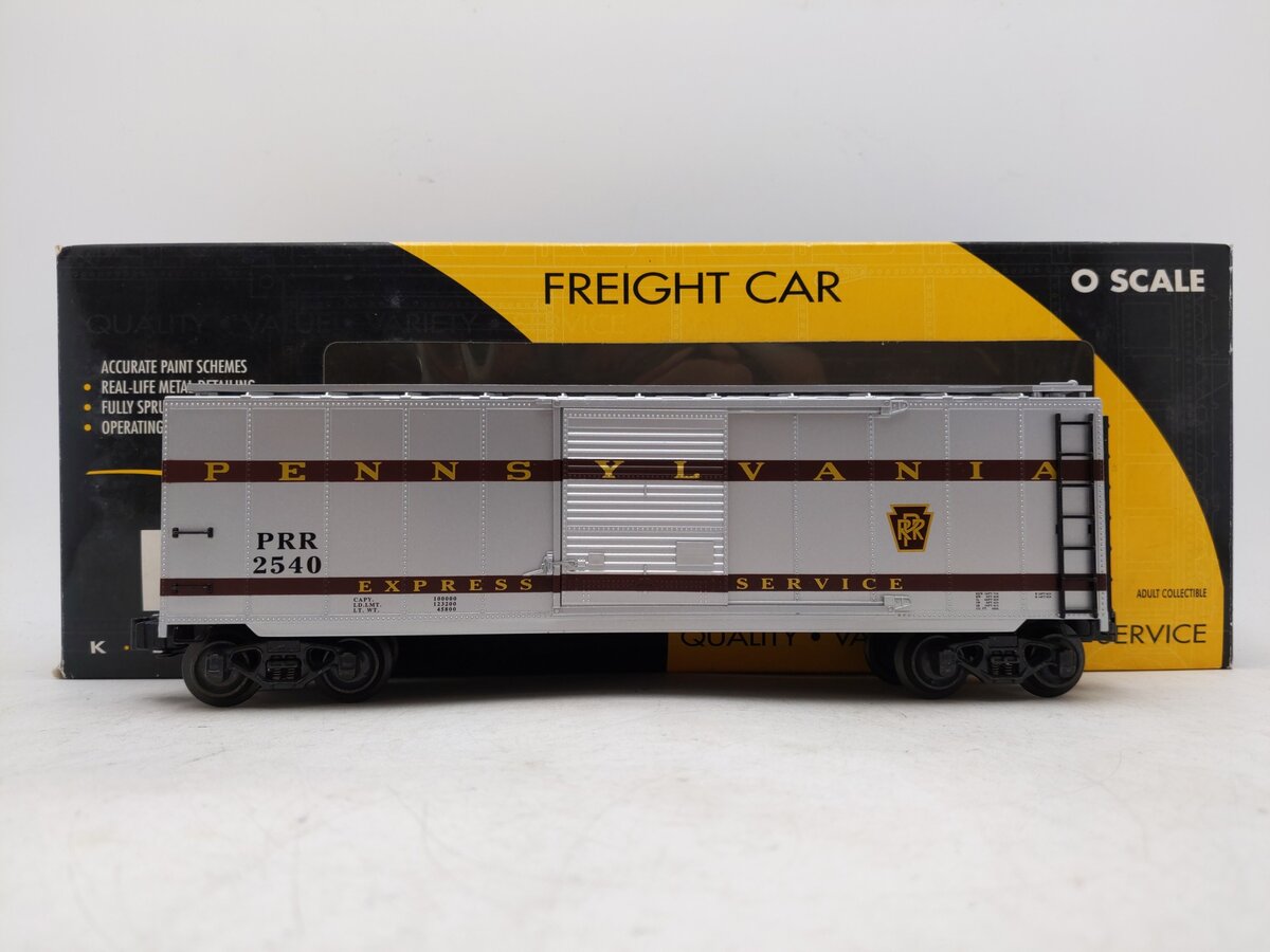 K-Line K761-1894 O Gauge Pennsylvania Railroad Express Service Boxcar #2540 EX/Box