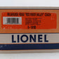 Lionel 6-19185 O Gauge Milwaukee Red River Valley Aluminum Coach #194 EX/Box