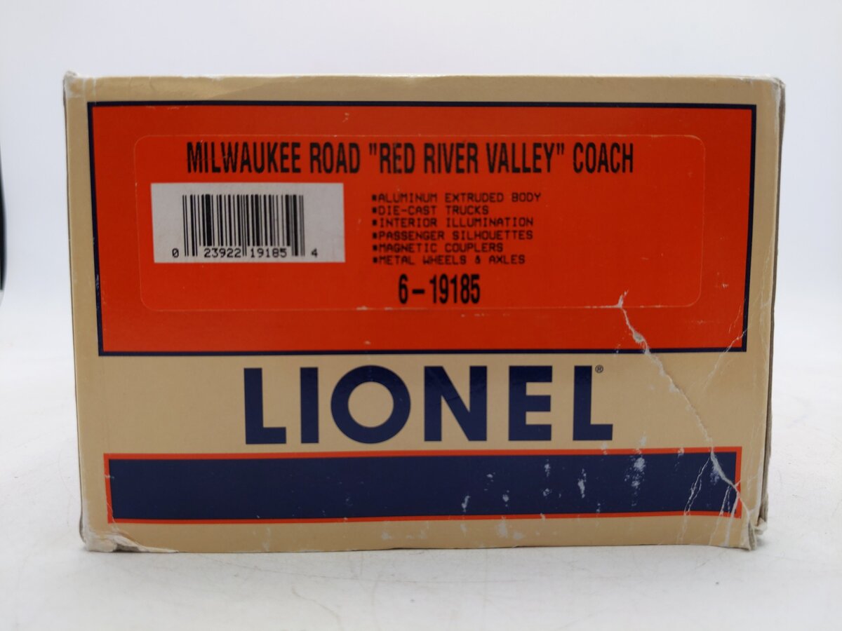 Lionel 6-19185 O Gauge Milwaukee Red River Valley Aluminum Coach #194 EX/Box