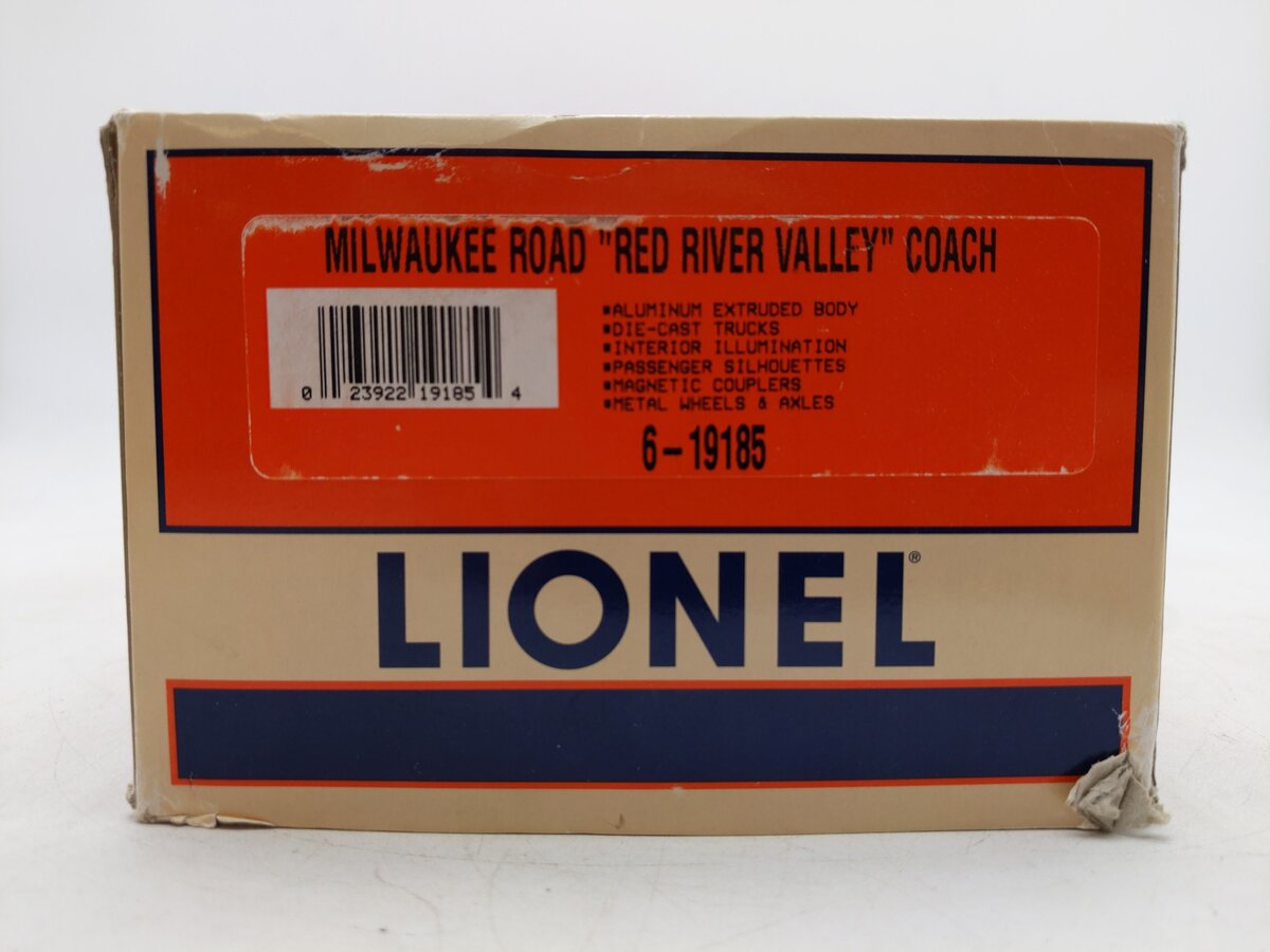 Lionel 6-19185 O Gauge Milwaukee Red River Valley Aluminum Coach #194 EX/Box