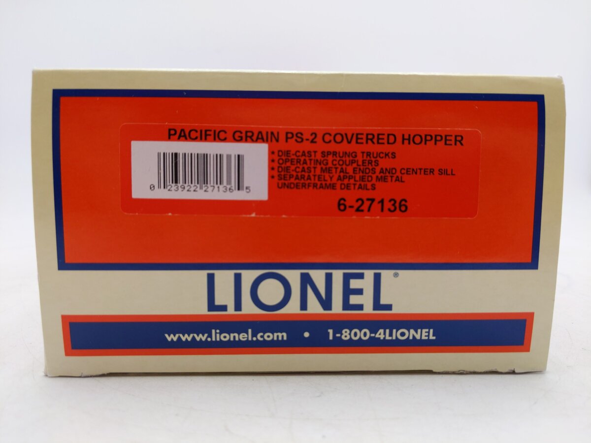 Lionel 6-27136 Pacific Grain PS-2 Covered Hopper EX/Box