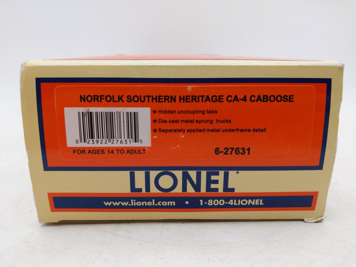Lionel 6-27631 O Gauge Norfolk Southern Heritage Ca-4 Caboose #71090 EX/Box