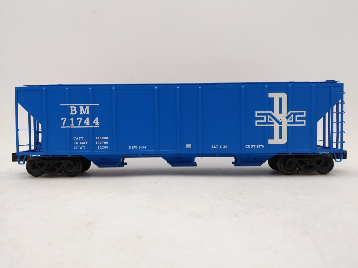 Lionel 6-52324 O Gauge TCA Boston & Maine 3-Bay PS-2 Hopper #71744 EX/Box