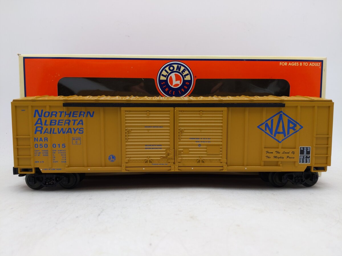 Lionel 6-52245 LCAC Northern Alberta Railway - NAR - Double Door Box Car EX/Box