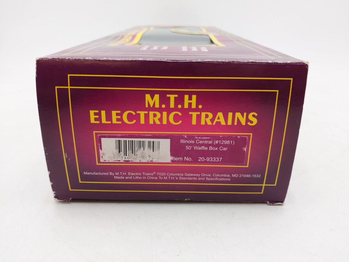 MTH 20-93337 Illinois Central 50' Waffle Box Car #12981 EX/Box