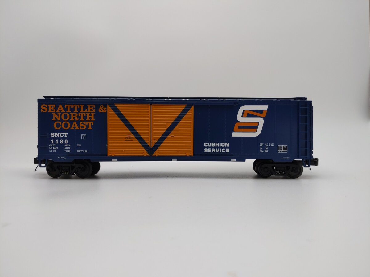 MTH 20-93284 O Gauge Seattle & North Coast Doube Door 50' Box Car #1180 EX/Box