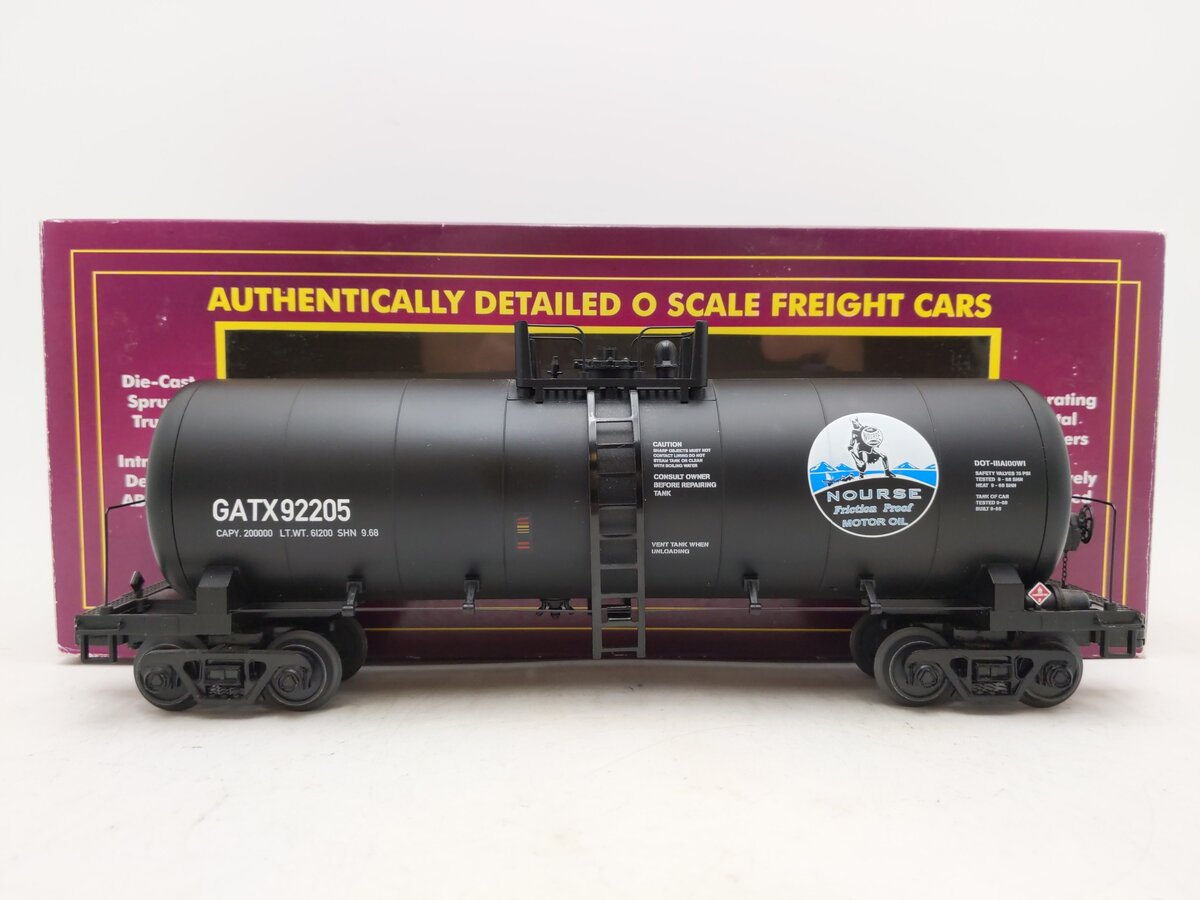 MTH 20-96269 O Nourse Motor Oil Tank Car #92205 EX/Box