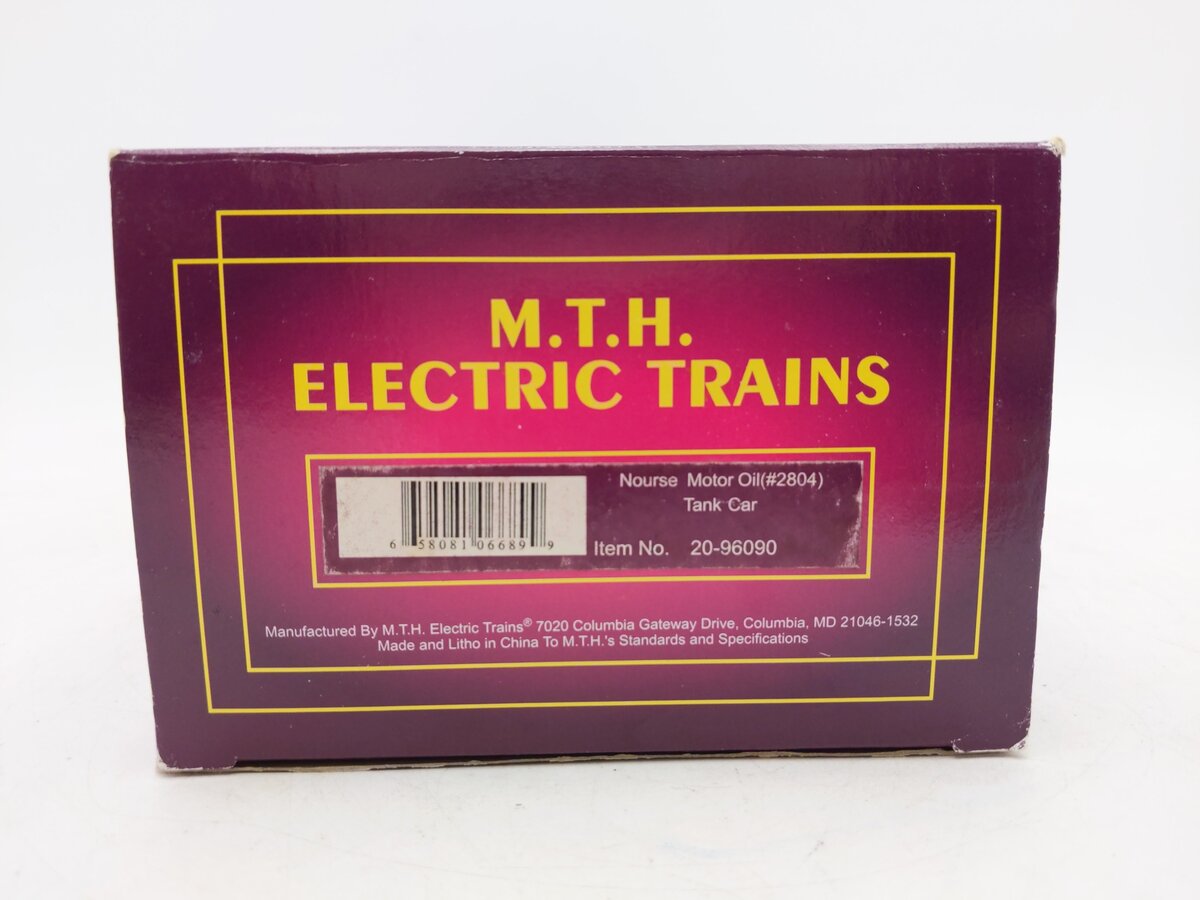 MTH 20-96090 O Nourse Motor Oil Tank Car #2804 EX/Box