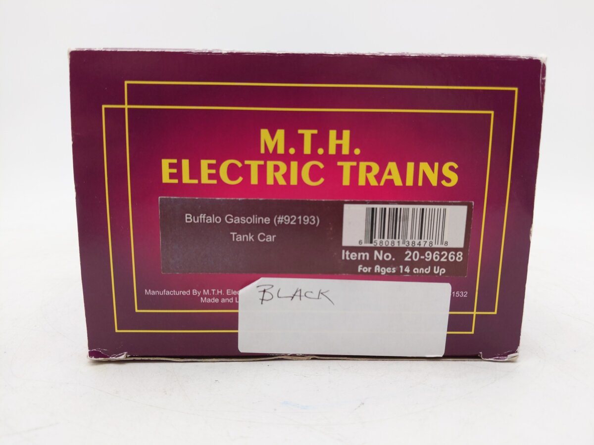 MTH 20-96268 O Buffalo Gasoline Tank Car #92193 EX/Box