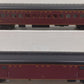 MTH 20-64266 O Norfolk & Western 70' Streamlined Baggage/Coach Passenger Set (2) EX/Box