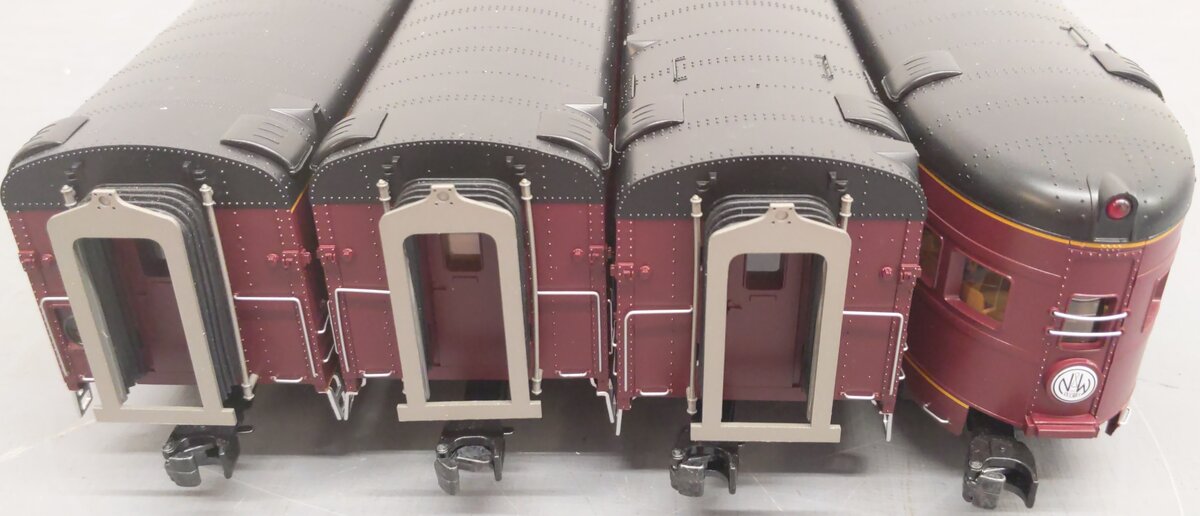 MTH 20-64263 O Norfolk & Western 70' Streamlined Passenger Set (4) EX/Box