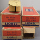 Lionel O Vintage Cars Tender & Marx Bumper: 6032, 6037, 6066T, 6034, 0605 [5] VG/Box