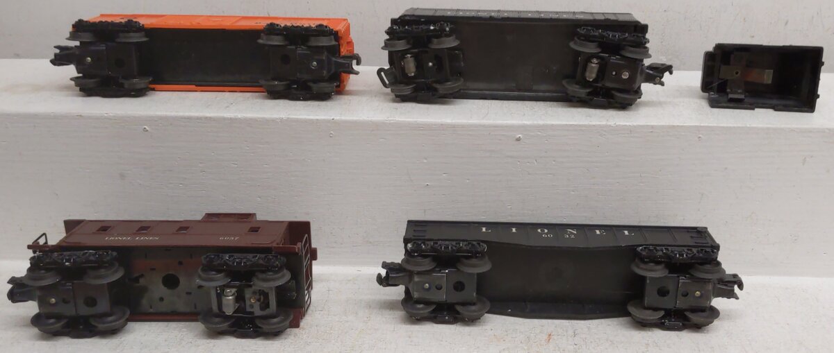 Lionel O Vintage Cars Tender & Marx Bumper: 6032, 6037, 6066T, 6034, 0605 [5] VG/Box