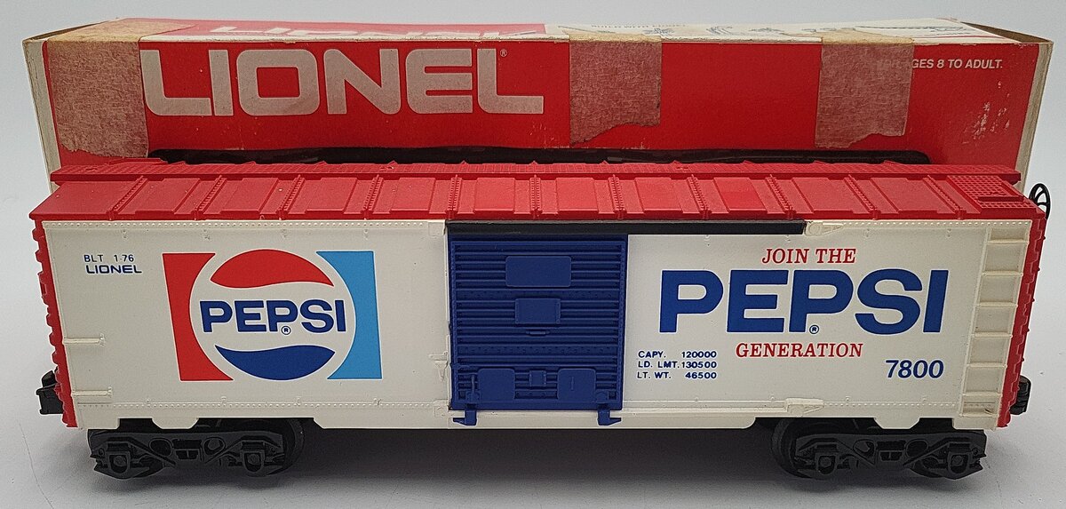 Lionel 6-7800 O Gauge Pepsi Boxcar VG/Box