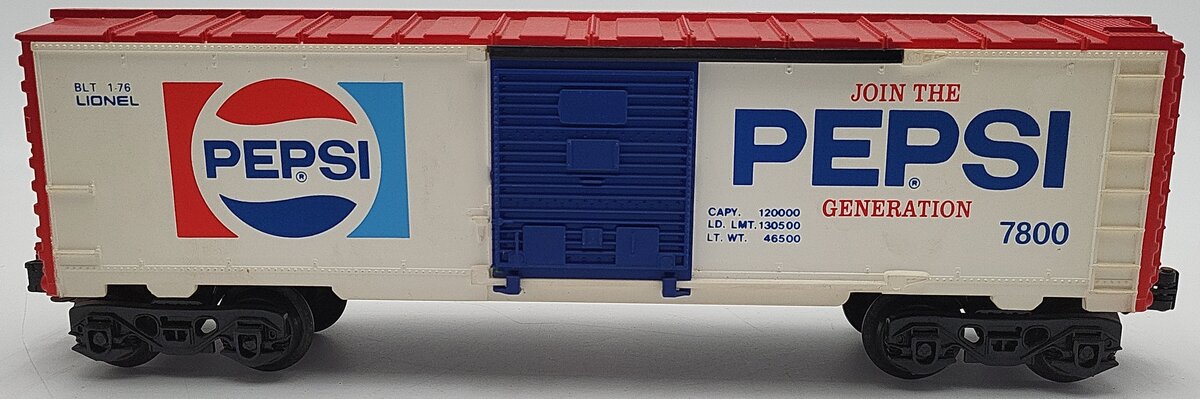 Lionel 6-7800 O Gauge Pepsi Boxcar VG/Box