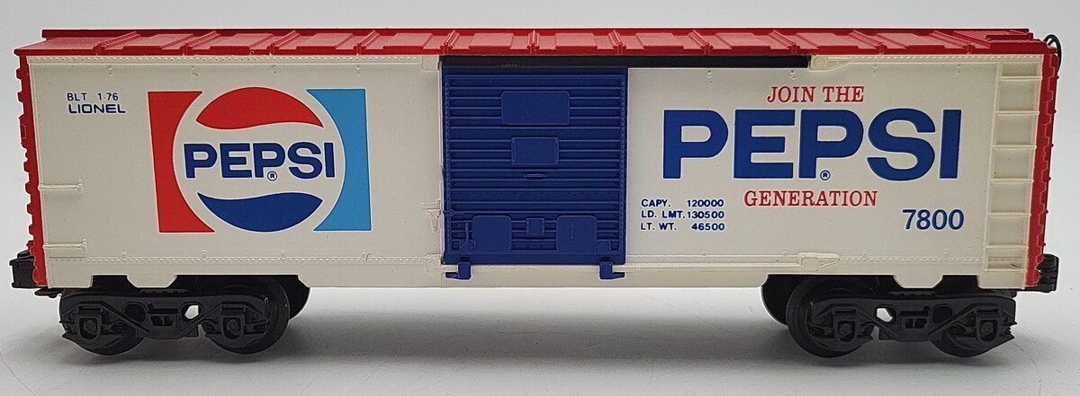 Lionel 6-7800 O Gauge Pepsi Boxcar VG/Box