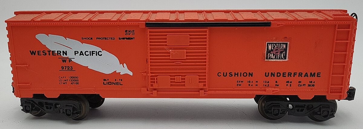 Lionel 6-9723 O Gauge Western Pacific Boxcar #9723 VG/Box