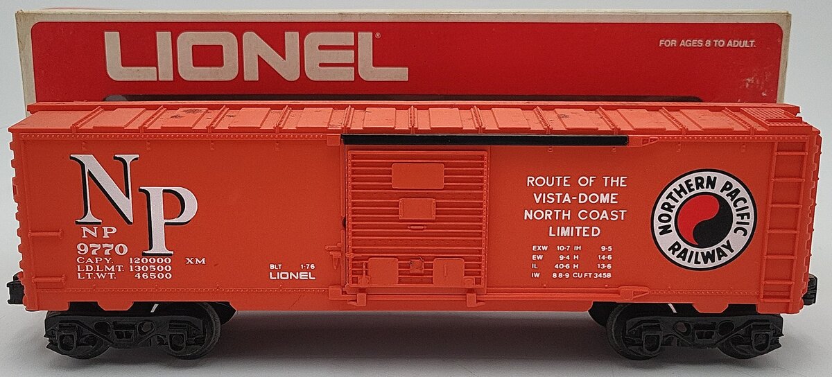 Lionel 6-9770 O Gauge Northern Pacific Boxcar #9770 EX/Box