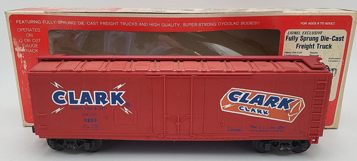 Lionel 6-9809 O Gauge Clark Reefer Car #9809 VG/Box