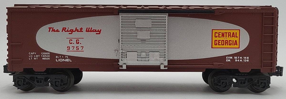Lionel 6-9757 O Gauge Central of Georgia Boxcar VG/Box